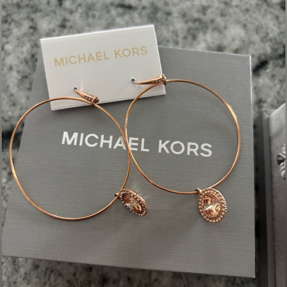 Michael Kors hoop earrings
